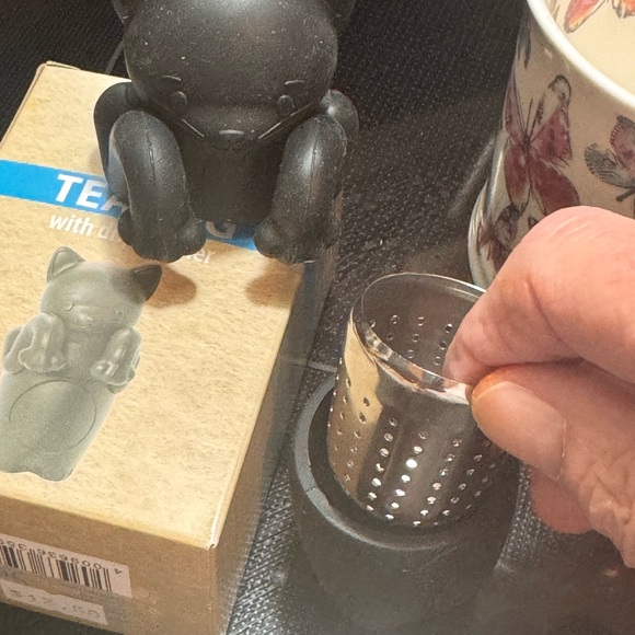 Cat Silicone Tea Infuser - Black - Picture 5 of 7